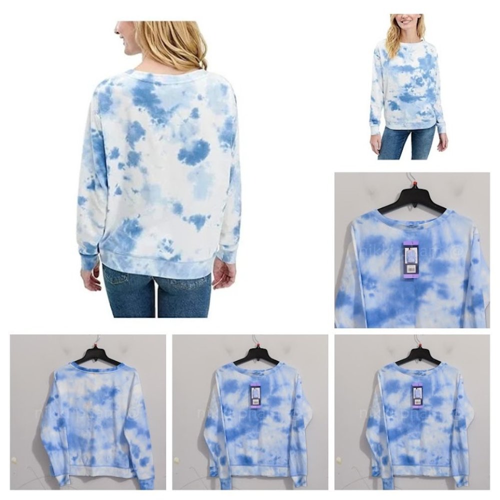 Splendid Women Thermal Tie Dye Top Long Sleeve Shirt